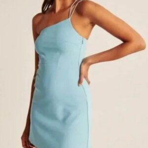 BLACK Abercrombie‎ & Fitch Strappy One Shoulder Mini Skort Dress | Size XLT